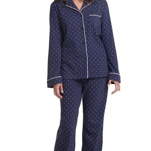 NWT Navy Polka Dot Pajama Set